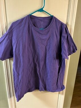 Fruit of The Loom Men's Short Sleeve T-Shirt Large Heather Purple 100 Cotton